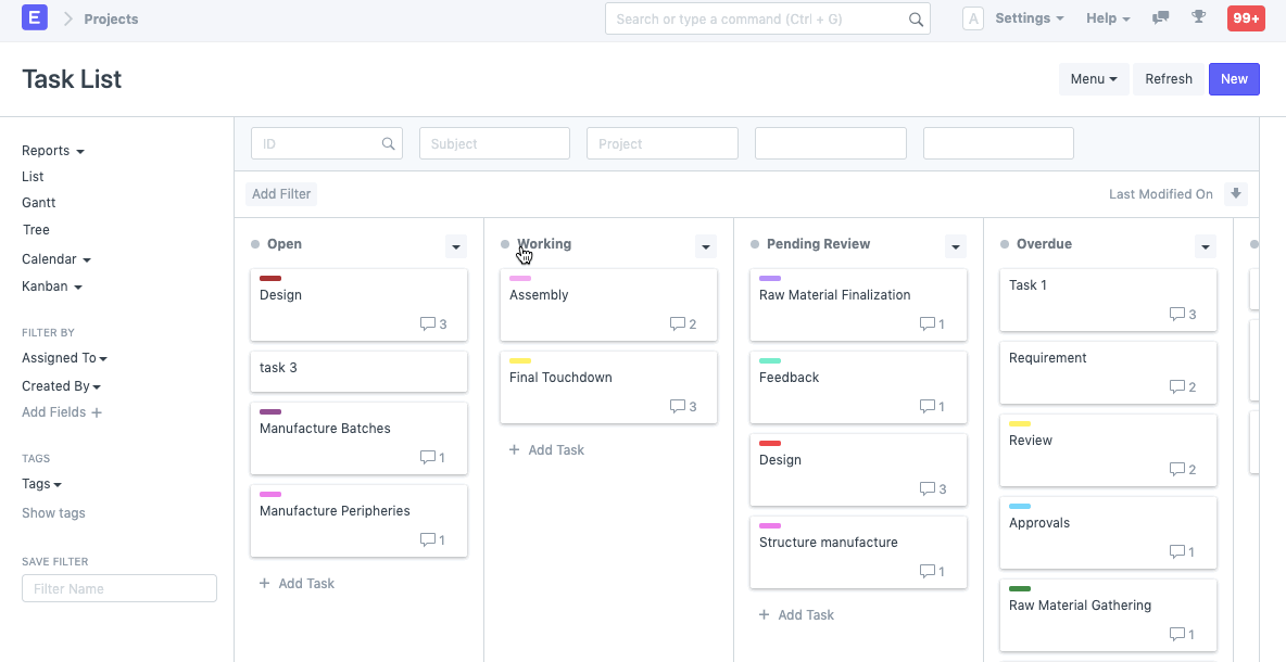 Archive and Restore in Kanban Board